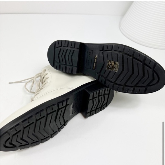 NEW Everlane The Modern Utility Lace-Up Boot White Size 8.5 - Picture 8 of 8